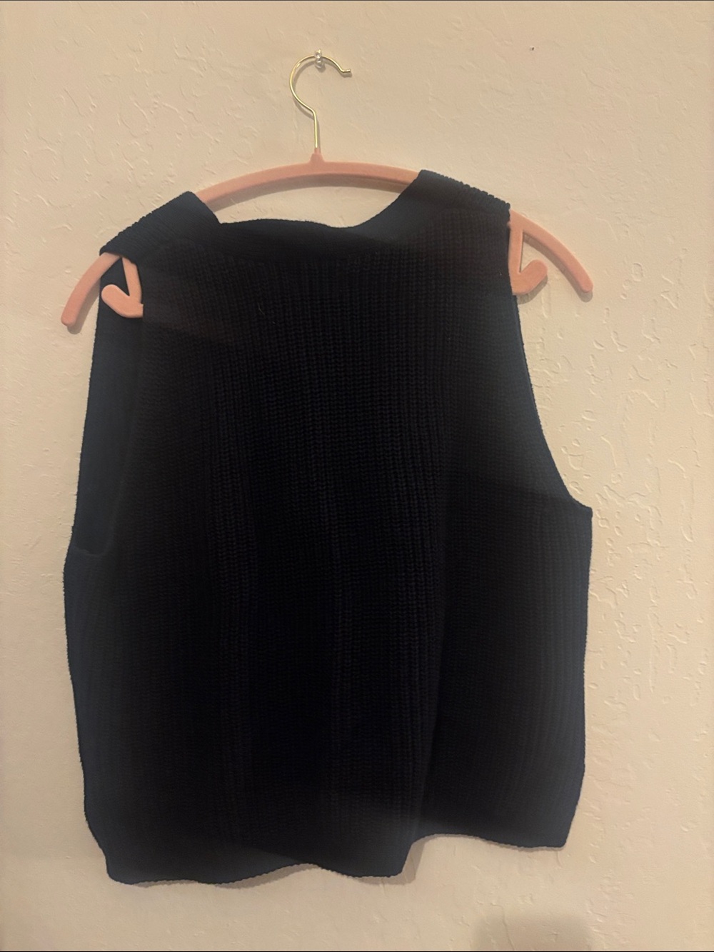 Universal Thread Blue Knit Button-Front Tank Sweater Vest - Picture 4 of 4